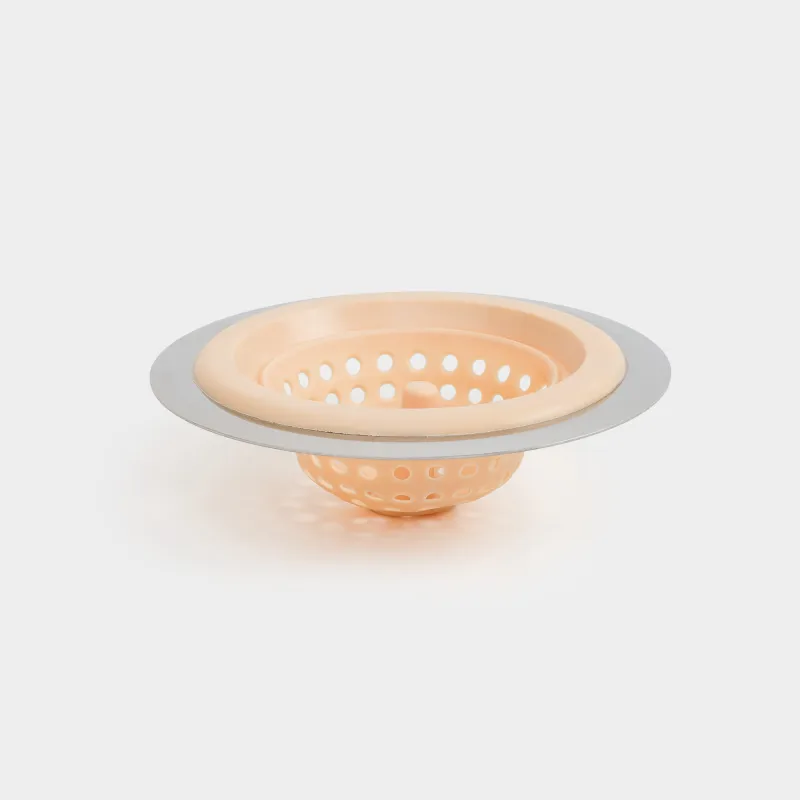 Sink filter, 11 cm, steel / rubber, beige, Keeping