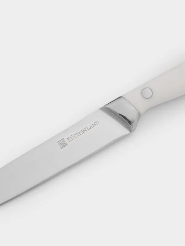 Slicing knife, 13 cm, steel / plastic, white, Solo white, image-2