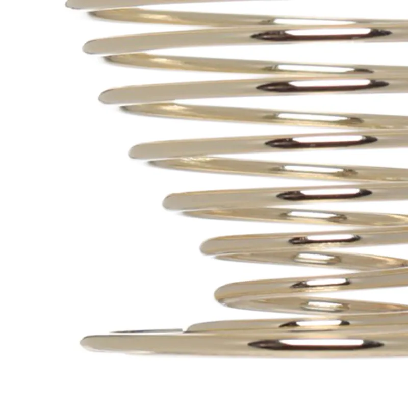 Egg stand, 5 cm, steel, golden, Whirlwind, Twist silver, image-2