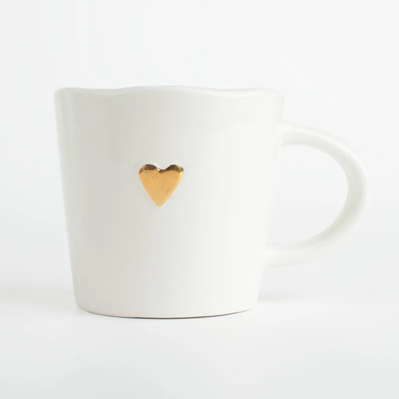 Tea pair, 1 person, 2 items, 250 ml, ceramic, white, Heart, Amour, image-3