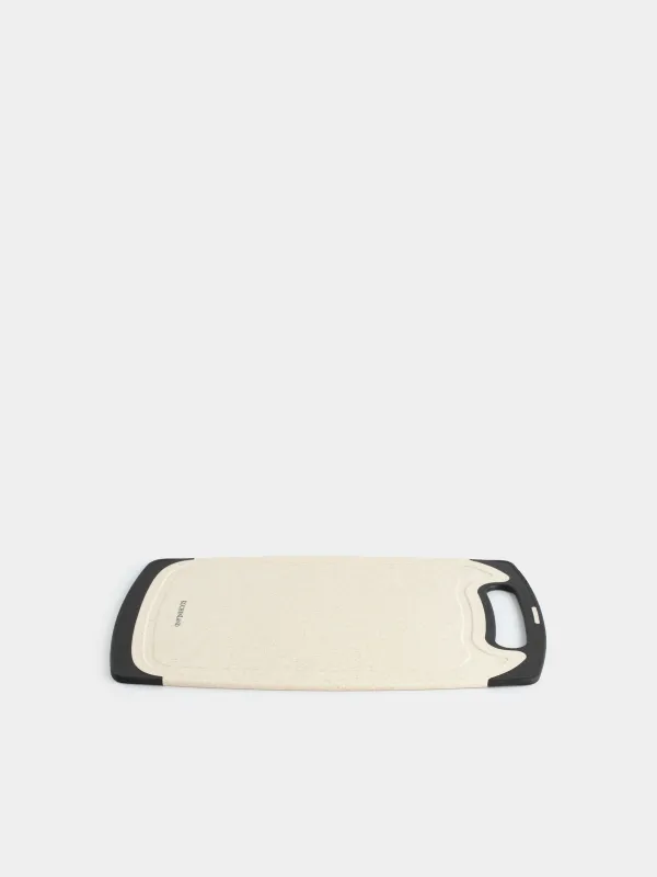 Cutting board, 32x20 cm, rectangular, plastic / rubber, milky, Speck-light, image-4