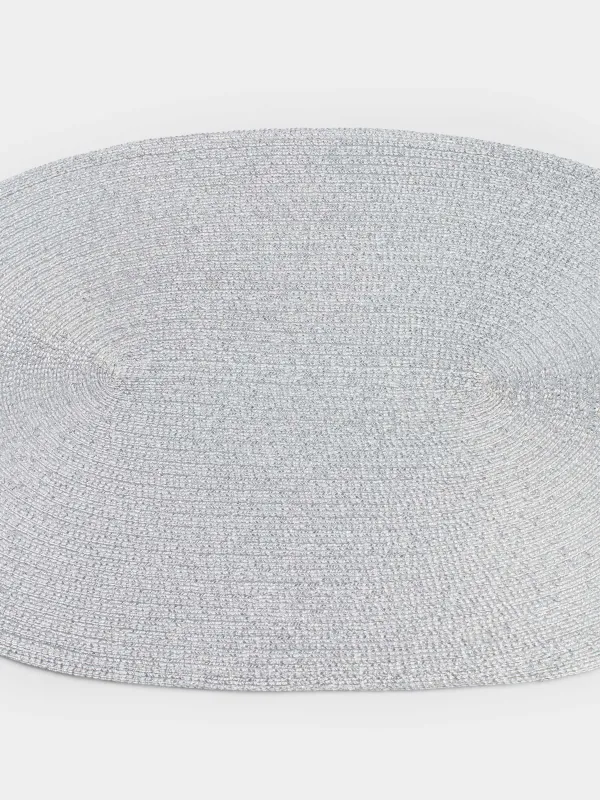 Napkin for appliances, 30x45 cm, polyester, oval, silver, Rotary shine, image-2