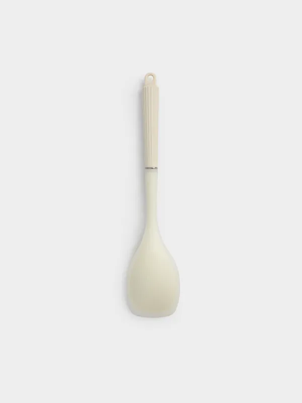 Serving spoon, 33 cm, silicone/nylon, milky, Milk kitchen, image-1
