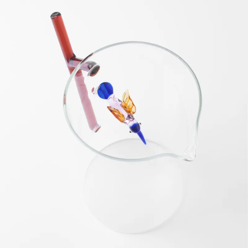 Jug, 1.4 l, glass B, brown handle, Hummingbird, Shape, image-3