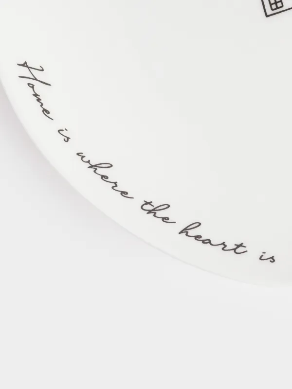 Snack plate, 21 cm, porcelain P, white, House, Amour, image-4