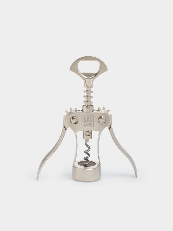 Lever corkscrew, 18 cm, metal, Easily, image-0