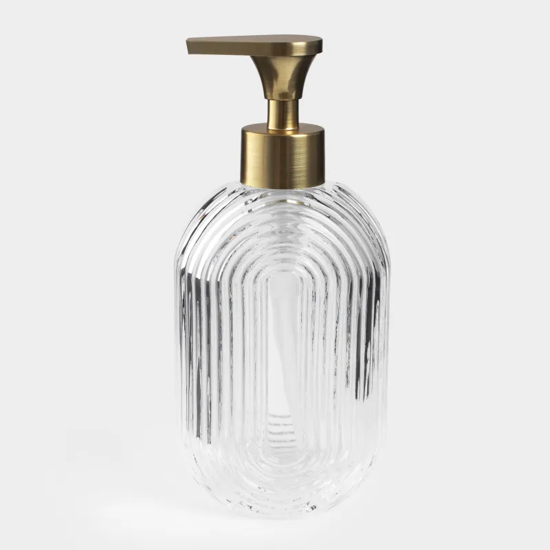 Liquid soap dispenser, 300 ml, glass / plastic, Benli