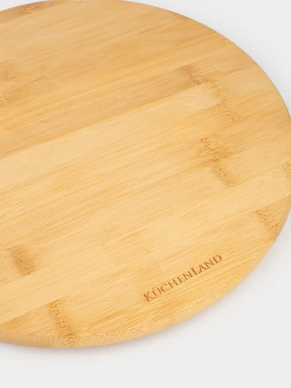 Serving dish, 30 cm, rotating, bamboo, Bamboo, image-2