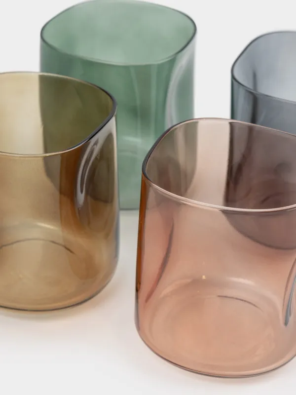 Glass, 9 cm, 330 ml, 4 pcs, glass, color, Rodengo, image-3