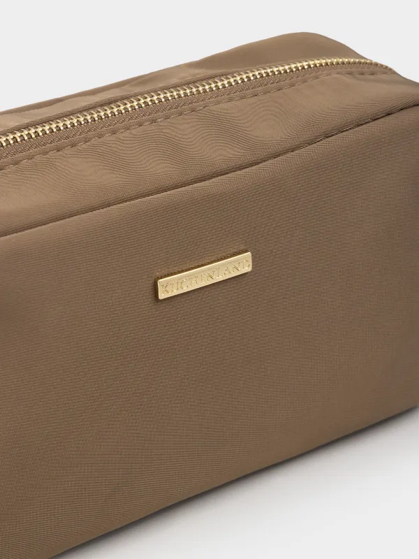 Makeup bag, 23x13 cm, polyester, brown, Mantle, image-3