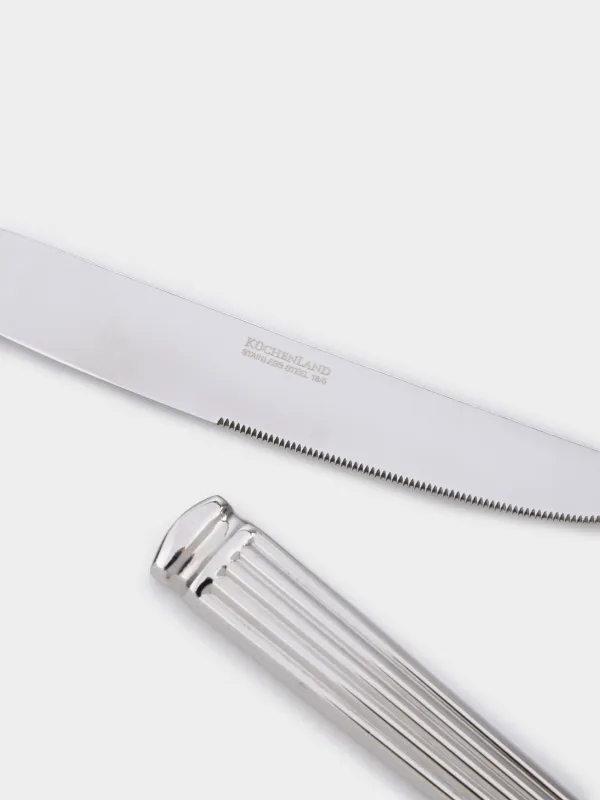 Table knife, 2 pcs, steel, Strips, Manresa, image-1