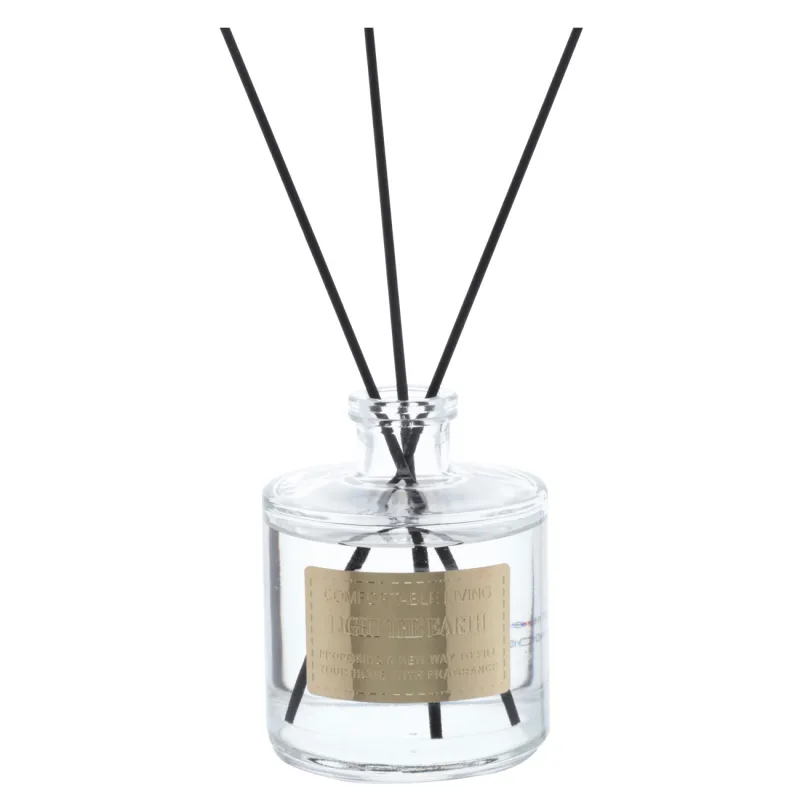 Aroma diffuser, 200 ml, glass, Garden Rain, Fresh white