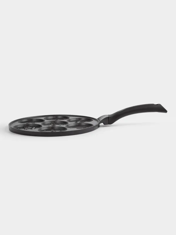 Frying pan for eggs and pancakes, 26 cm, 7 otd, coated, aluminum, Animals, Action, image-1