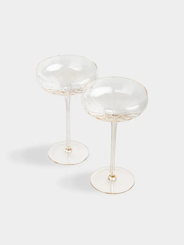 Drinking glass, 220 ml, 2 pcs, glass, beige, Filo R color, image-1