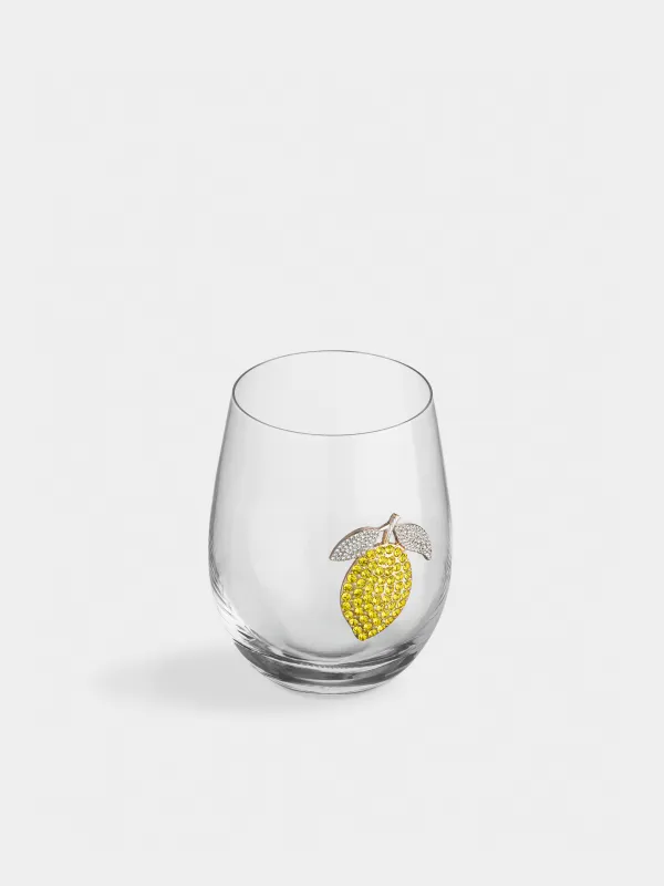 Glass, 10 cm, 500 ml, glass / metal, Lemon, Lux elements, image-1