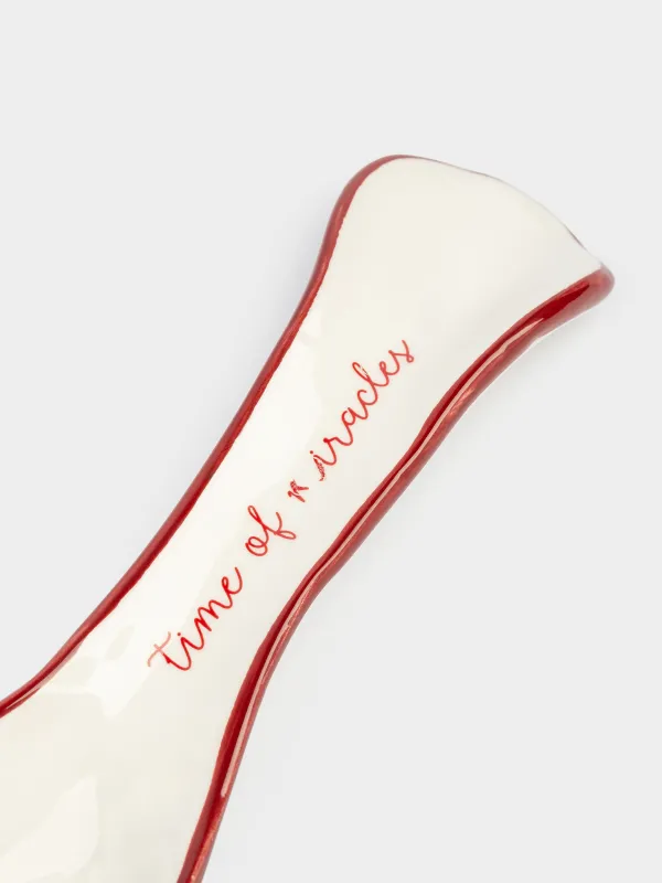 Spoon stand, 25 cm, ceramic, Horse, Christmas tree, image-5