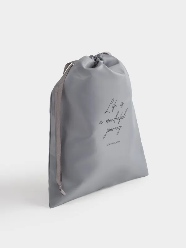 Organizer for underwear or shoes, 36x27 cm, twill, grey, Travel comfort, image-2