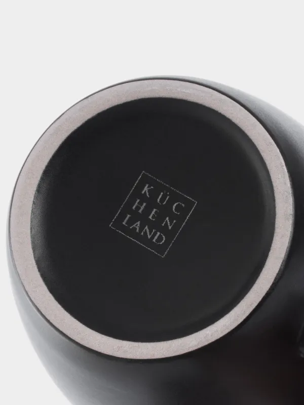 Mug, 350 ml, 2 pcs, ceramics, black and white, speckled, Isernia, image-3