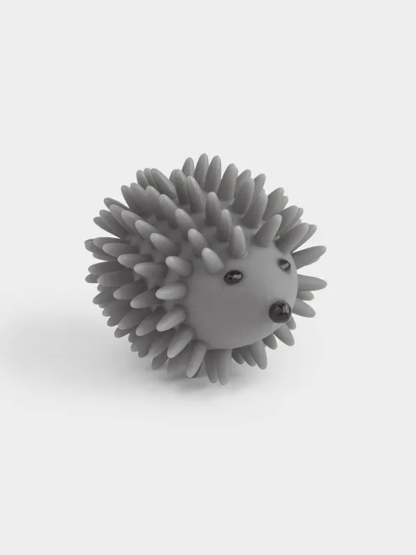 Washing ball, 9 cm, PVC, grey, Hedgehog, Washing ball, image-0