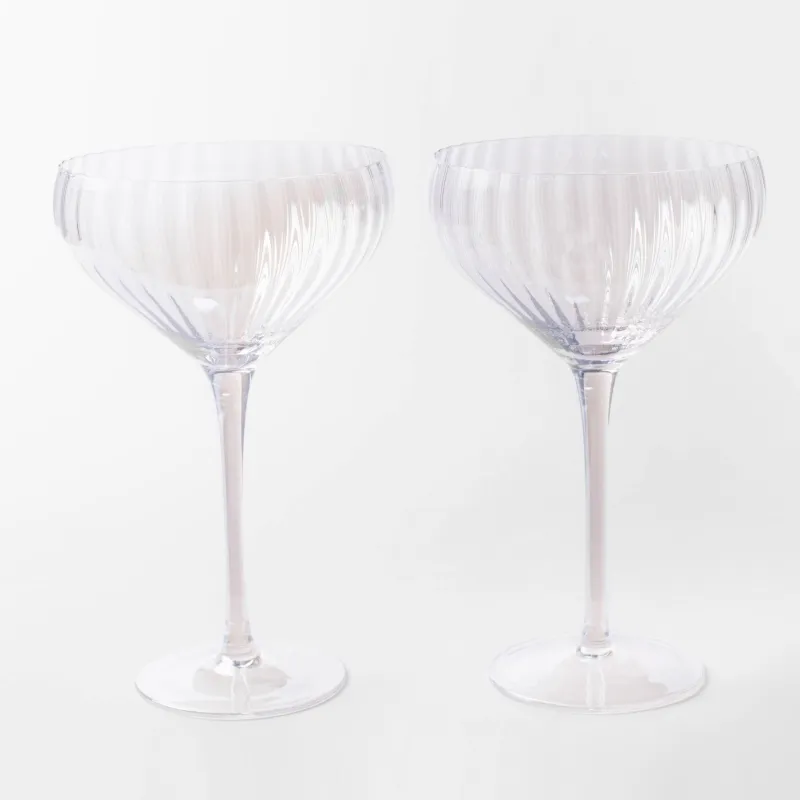 Drinking glass, 320 ml, 2 pcs, glass, mother-of-pearl, Lombardy polar, image-0
