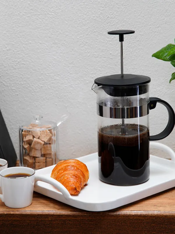 French press, 1 l, used glass / steel, Flavor, image-8