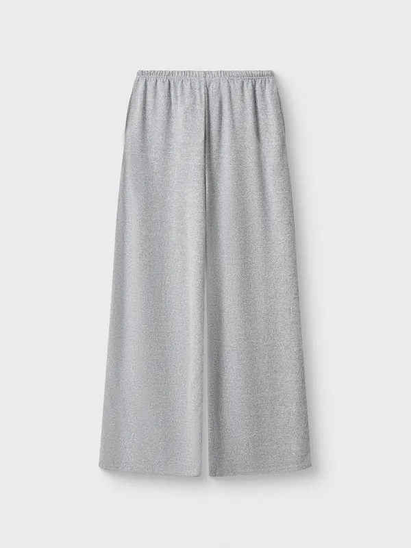 Women's trousers, homewear, size XS, polyester/spandex, grey, Bertha, image-4