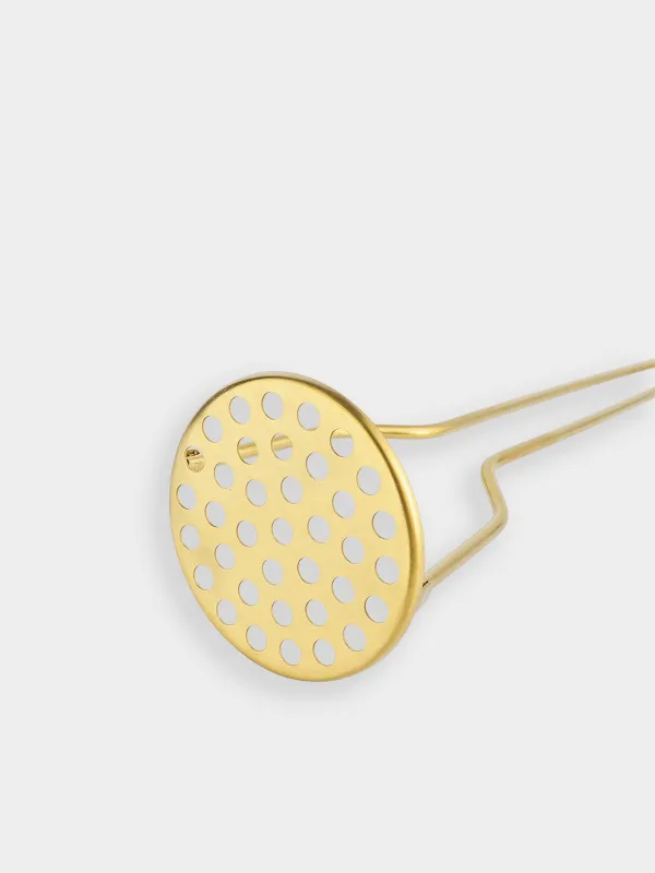 Puree press, 28 cm, steel, golden, Device gold, image-2