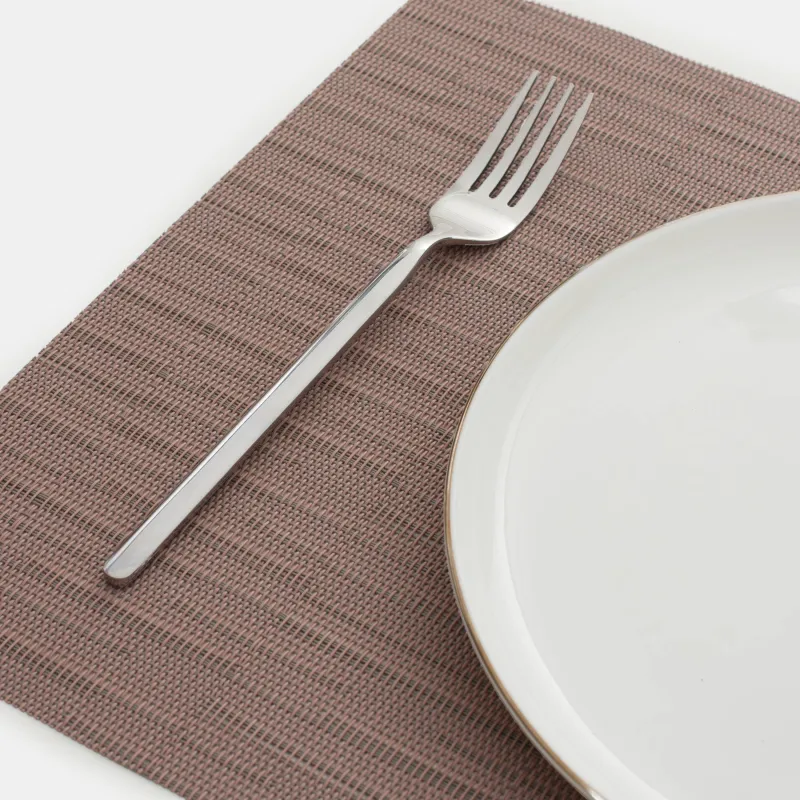 Placemat, 30x45 cm, PVC / polyester, rectangular, dusty pink, Solid, image-5