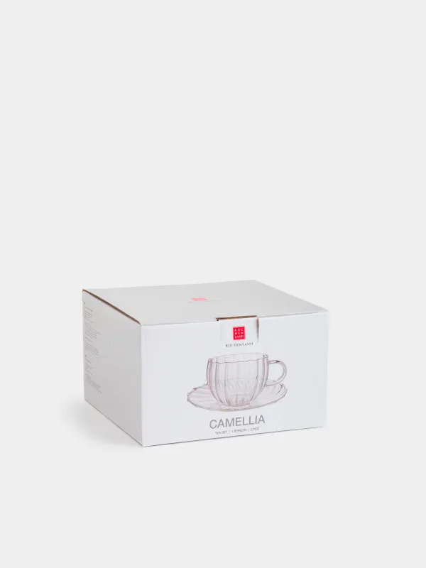 Tea pair, 1 pers, 2 items, 360 ml, glass B, Camellia, image-4