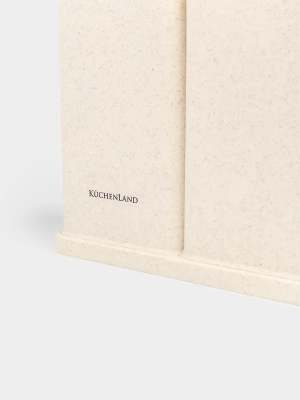 Stand for knives and kitchen accessories, 23 cm, 2 units, plastic, milk, Speck-light, image-5