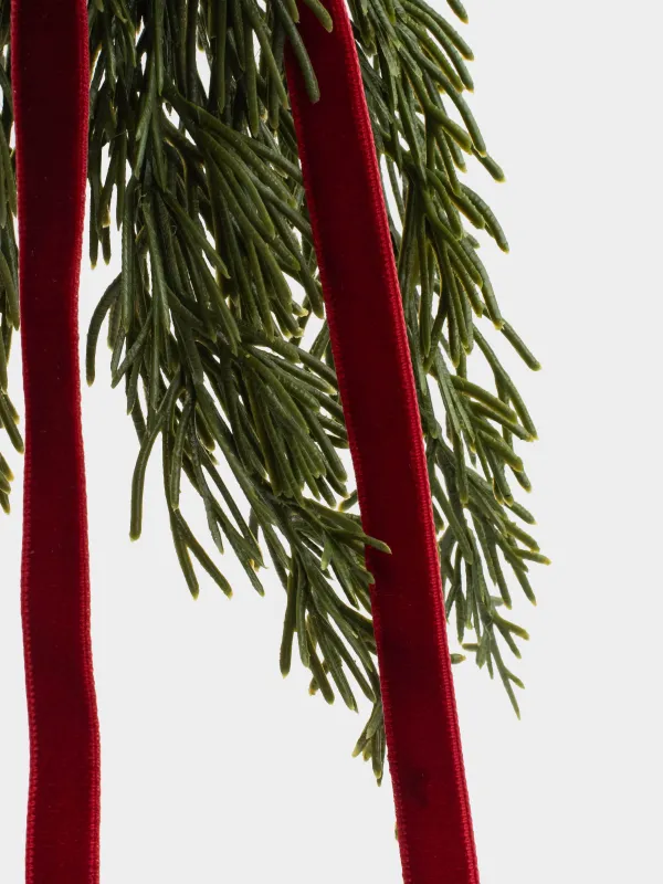 Napkin ring, 5 cm, plastic / metal, Spruce with bells, Conifer bell, image-4