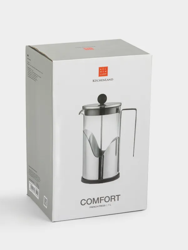 French press, 1 l, glass B / steel, Comfort, image-7