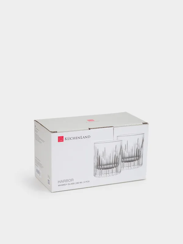 Drinking glass, 9 cm, 260 ml, 2 pcs, glass R, Harbor, image-5