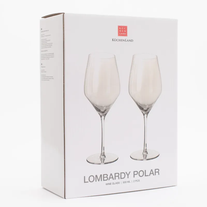 Drinking glass, 500 ml, 2 pcs, glass, mother of pearl, Lombardy polar, image-5