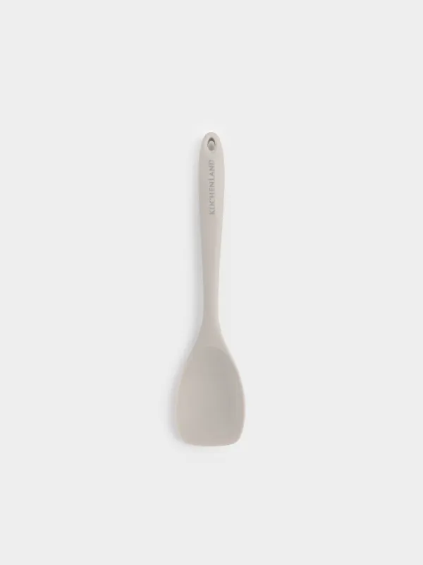 Serving spoon, 28 cm, silicone / nylon, beige, Benefit, image-0