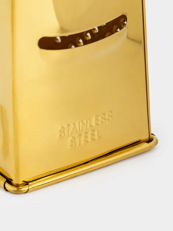 Grater, 18 cm, four-sided, steel, golden, Classic gold, image-4