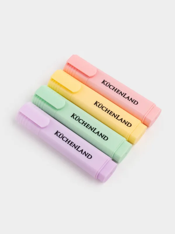 Set of text separators, 4 pcs, plastic, colored, Draw, image-3