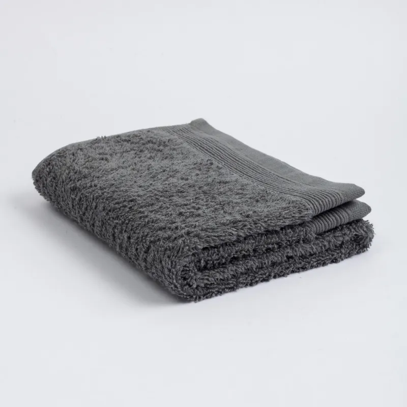 Towel, 40x60 cm, cotton, grey, Vari cotton, image-1