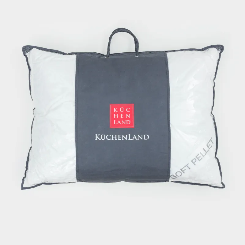 Pillow, 50x70 cm, three-chamber, cotton / holofiber/latex, Soft pellet, image-6