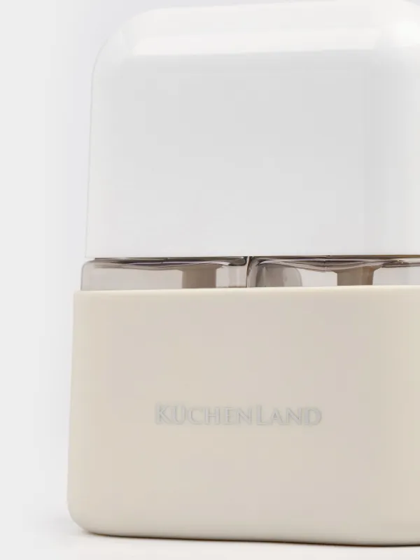 Travel bottle set, 2 pcs, with dispenser, in case, plastic, beige, Travel comfort, image-2