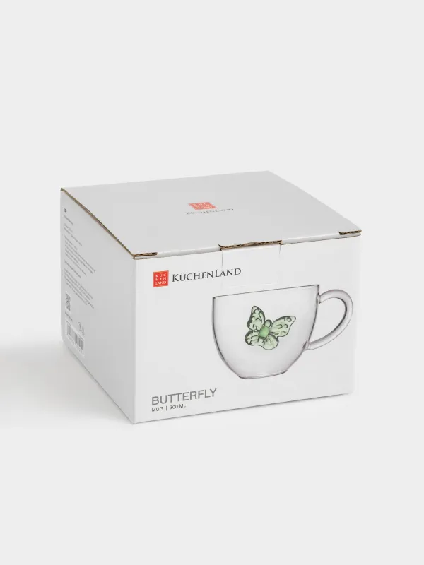 Mug, 300 ml, glass B, Butterfly, Butterfly, image-4