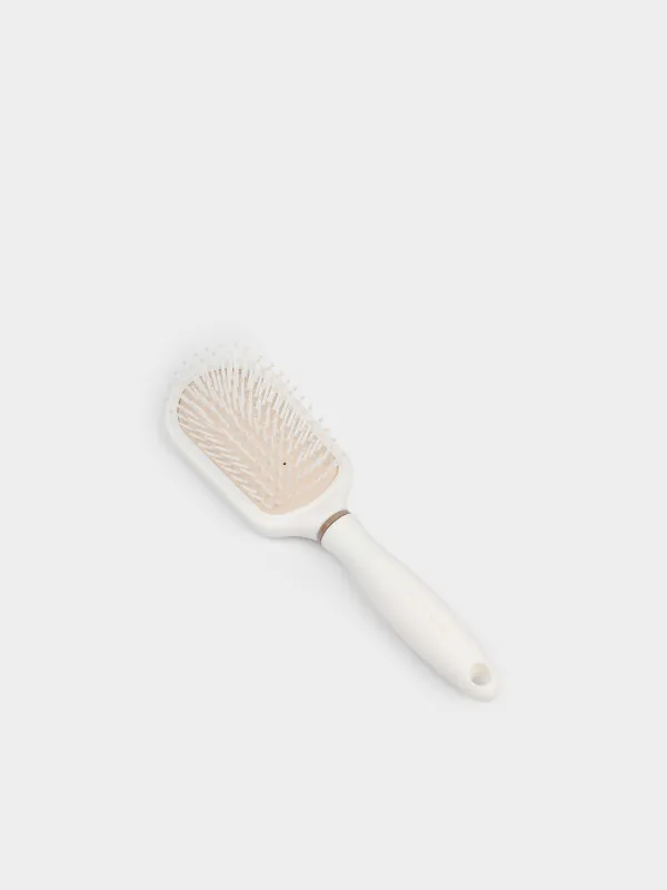 Hair massage comb, 23 cm, plastic / rubber, beige, Alini, image-2