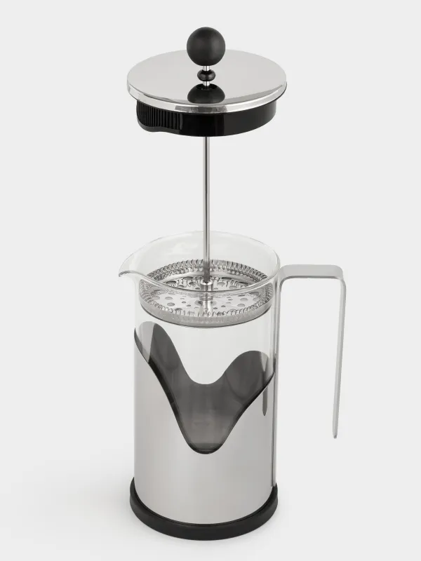 French press, 1 l, glass B / steel, Comfort, image-6