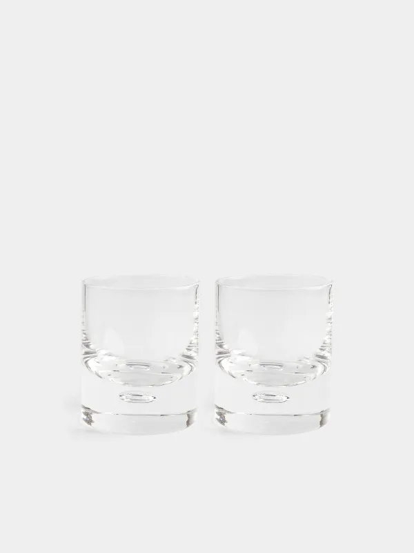 Drinking glass, 9 cm, 240 ml, 2 pcs, glass, Bubble, Dew, image-0