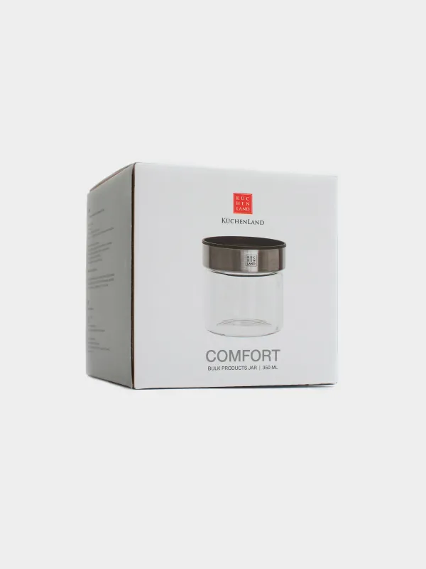 Food jar, 400 ml, glass B/plastic, Comfort, image-4