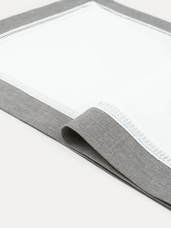 Table runner, 40x160 cm, polyester, white-gray, milkyy way, image-1