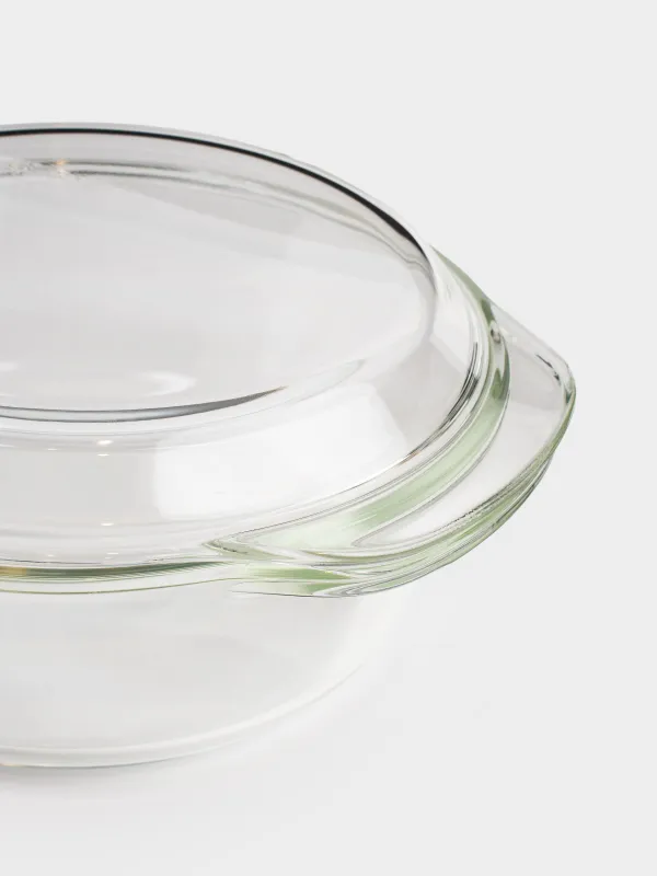 Baking dish, 22 cm, 1,5 l, with lid, Glass T, round, Cook, image-2
