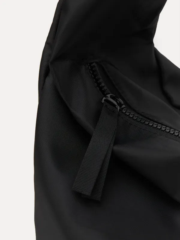 Bag, 24x40 cm, with adjustable strap, polyester, Black, Basic, image-2