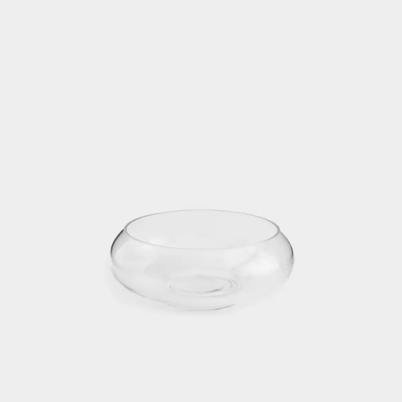 Salad bowl, 17x7 cm, glass, Clear