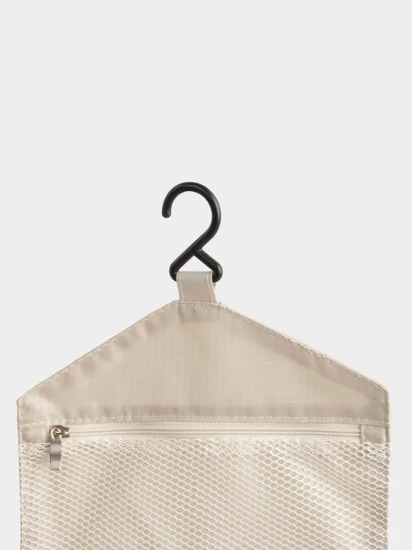 Travel Cosmetic Bag, 27х18 cm, polyester, beige, Easy Travel, image-5